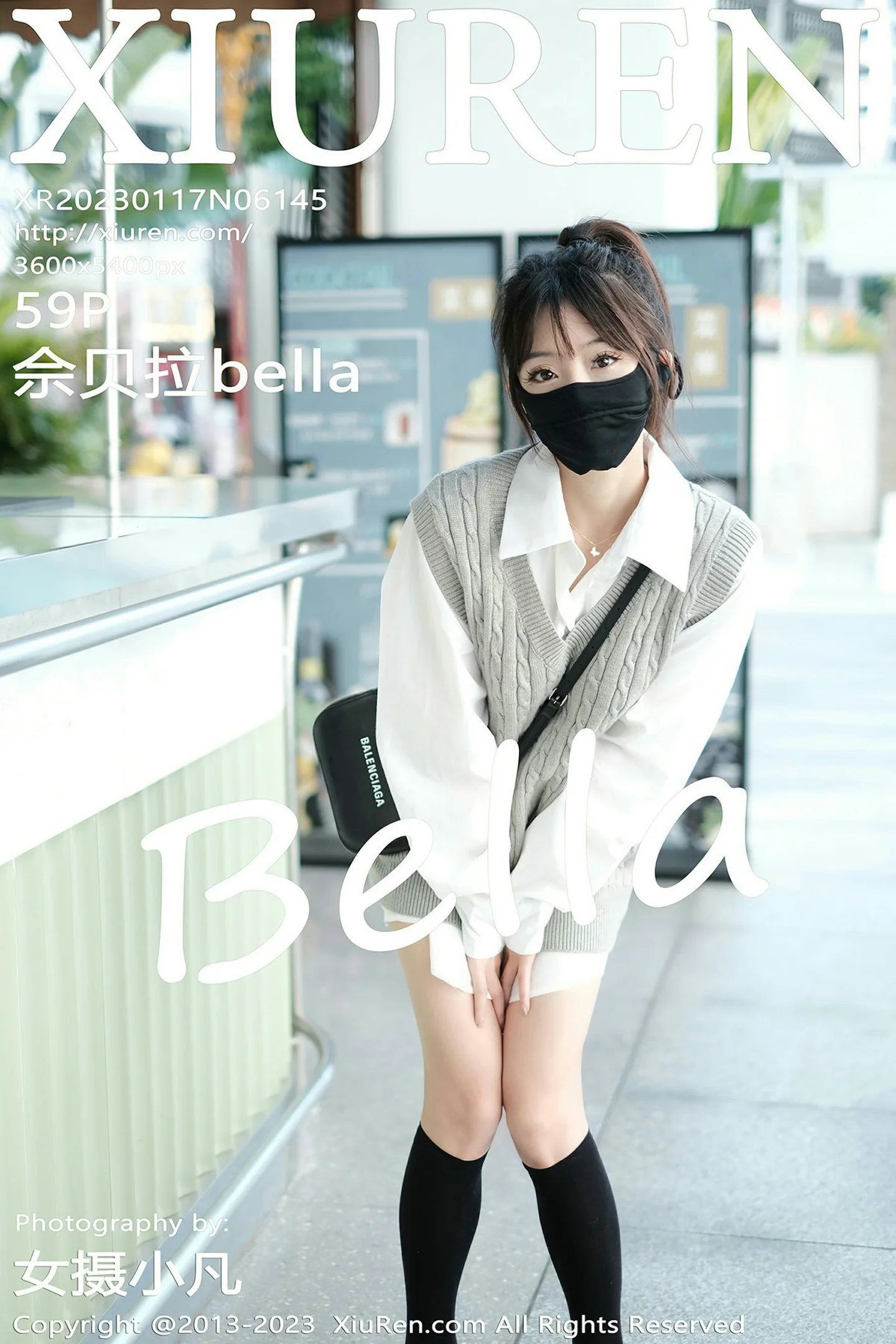 [XiuRen秀人网]No.6145_模特佘贝拉bella南京旅拍性感白T配灰色短裙秀完美身材迷人写真59P-秀人网 - XiuRen.Space